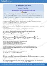 Đề thi giữa kì 2 Hóa 10 - Kết nối tri thức - Đề số 5